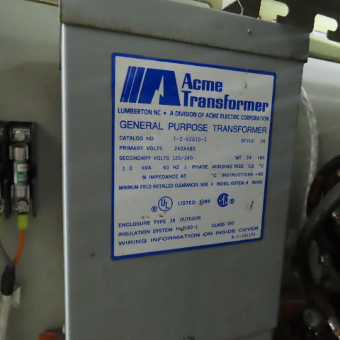 Ajax 82452 139kVA Variac Auto Transformer 480V 3PH Input 115-575V Output