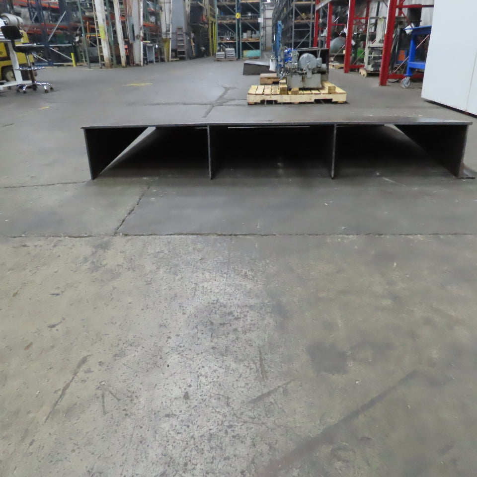 81" Wide x 62" Long x 11-1/2" H Steel Riser Plate Work Ramp Bridge Crossover