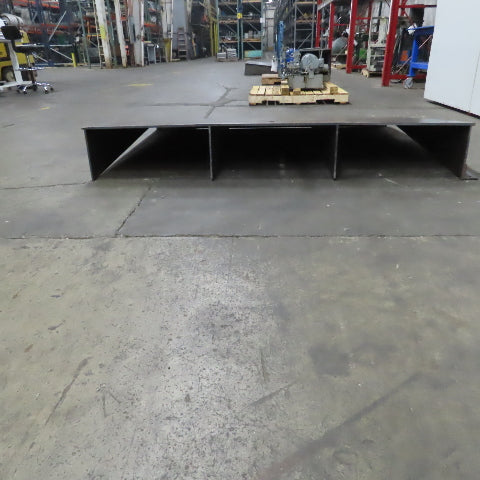 81" Wide x 62" Long x 11-1/2" H Steel Riser Plate Work Ramp Bridge Crossover