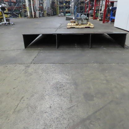 81" Wide x 62" Long x 11-1/2" H Steel Riser Plate Work Ramp Bridge Crossover