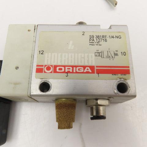Hoerbiger S9 381RF1/4-NG Single Solenoid Pneumatic Valve 24/60V AC Coil