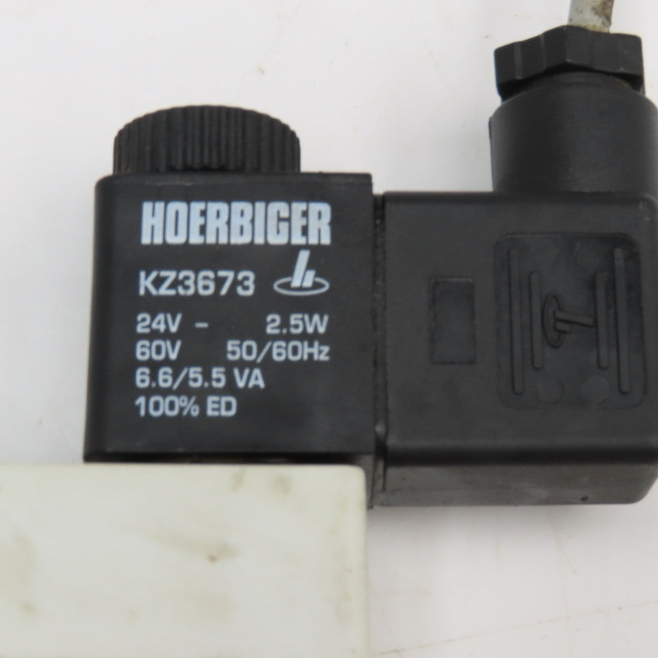 Hoerbiger S9 381RF1/4-NG Single Solenoid Pneumatic Valve 24/60V AC Coil