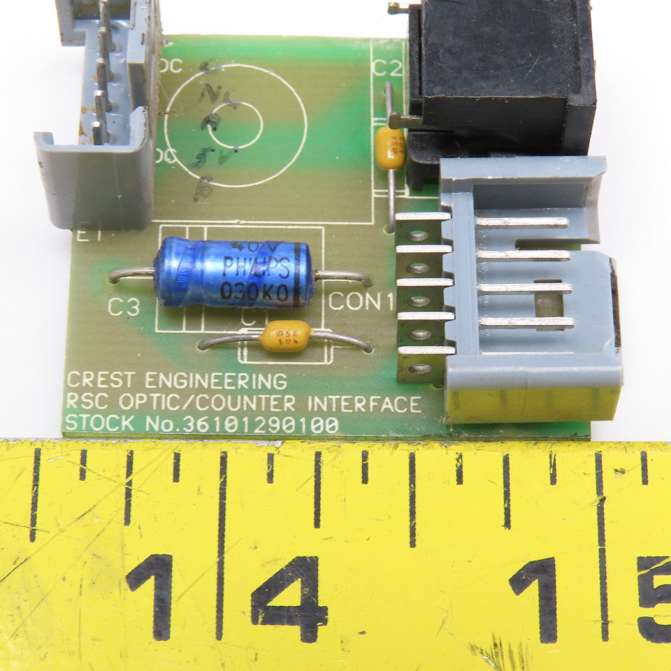 Crest Engineering 316101290100 RSC Optic Counter Interface Circuit Board