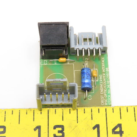 Crest Engineering 316101290100 RSC Optic Counter Interface Circuit Board