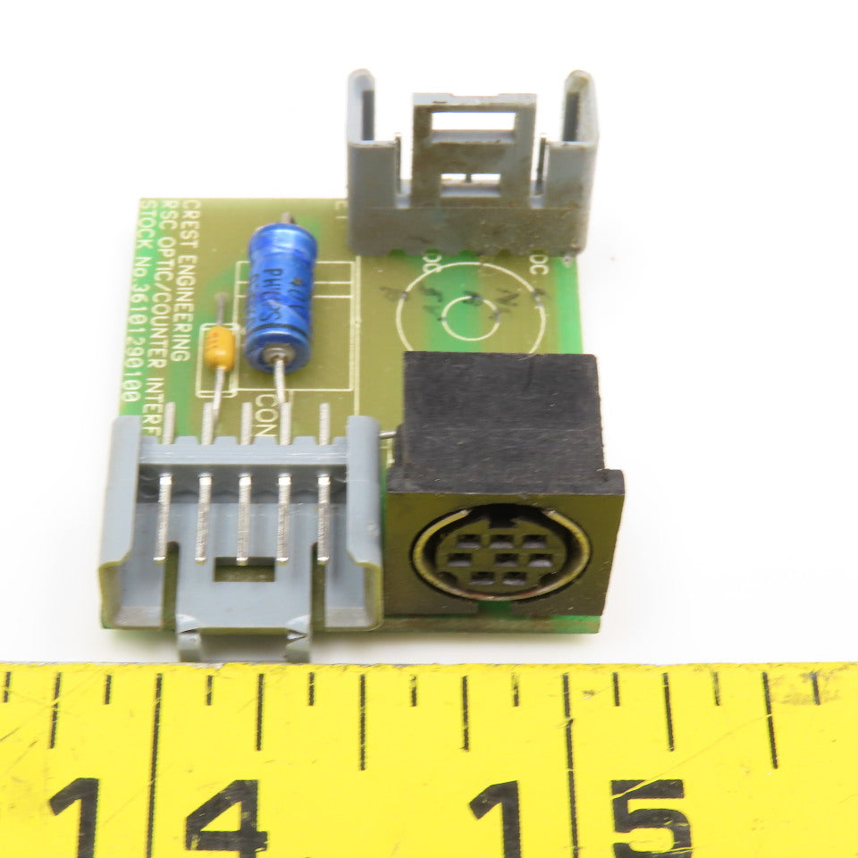 Crest Engineering 316101290100 RSC Optic Counter Interface Circuit Board