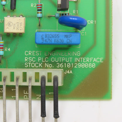 Crest Engineering 36101290080 RSC PLC Output Interface Circuit Board