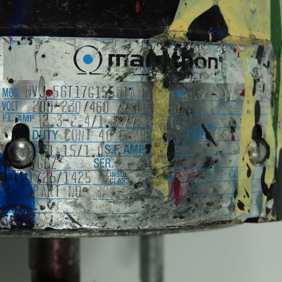 Marathon SVJ 56T17G15561AP 1/2HP Hazardous Location Electric Motor 230/460V 56CZ