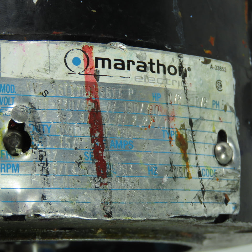 Marathon KVE 56T17G15561AP 1/2HP Hazardous Location Electric Motor 230/460V 56CZ