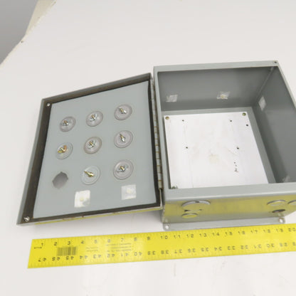 Hoffman E9PBY25 11" x 10" x 6" Push Button Enclosure Electrical Cabinet