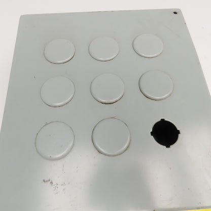 Hoffman E9PBY25 11" x 10" x 6" Push Button Enclosure Electrical Cabinet