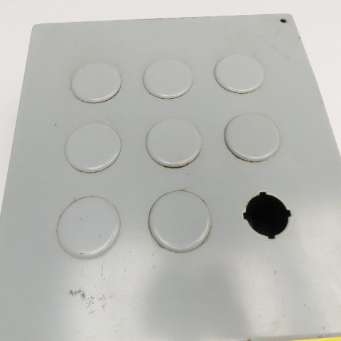 Hoffman E9PBY25 11" x 10" x 6" Push Button Enclosure Electrical Cabinet