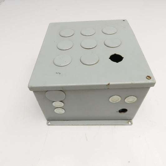 Hoffman E9PBY25 11" x 10" x 6" Push Button Enclosure Electrical Cabinet