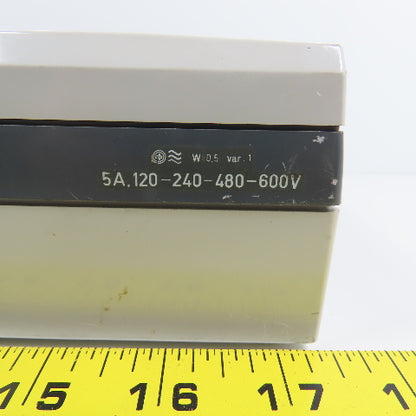 Siemens 1704 20190 0-120 Analog Amperemeter 120-240-480-600V