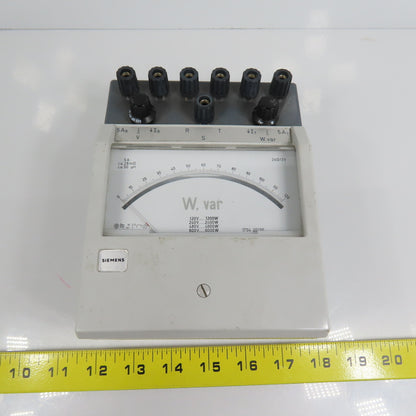 Siemens 1704 20190 0-120 Analog Amperemeter 120-240-480-600V