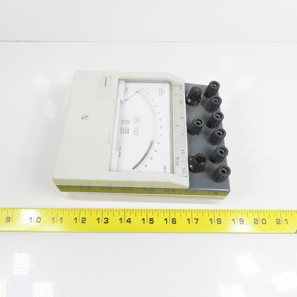 Siemens 1704 20190 0-120 Analog Amperemeter 120-240-480-600V