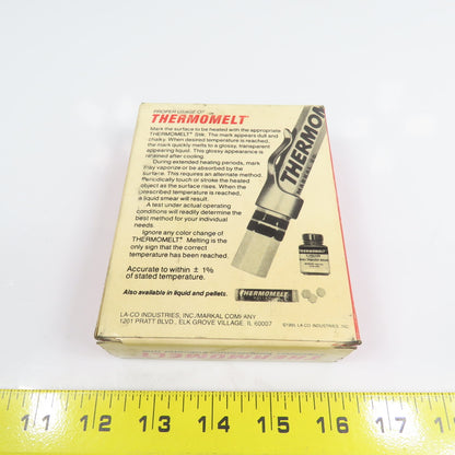 Thermomelt Precision Temperature Indicator Stik Lot Of 8