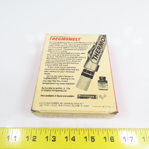 Thermomelt Precision Temperature Indicator Stik Lot Of 8