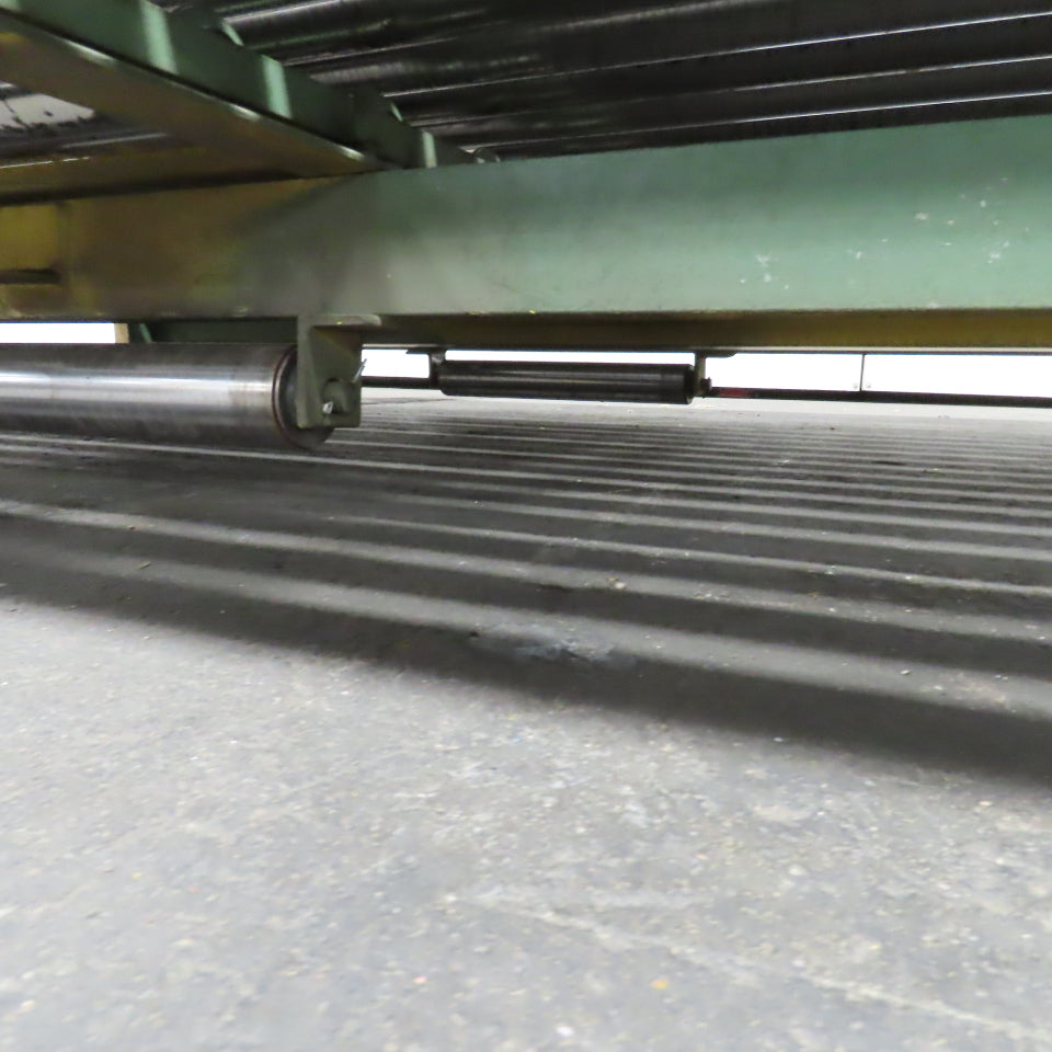75-1/2" x 60" L Gravity Or Power Roll Pallet Conveyor 70-1/2"BF Slave Driven