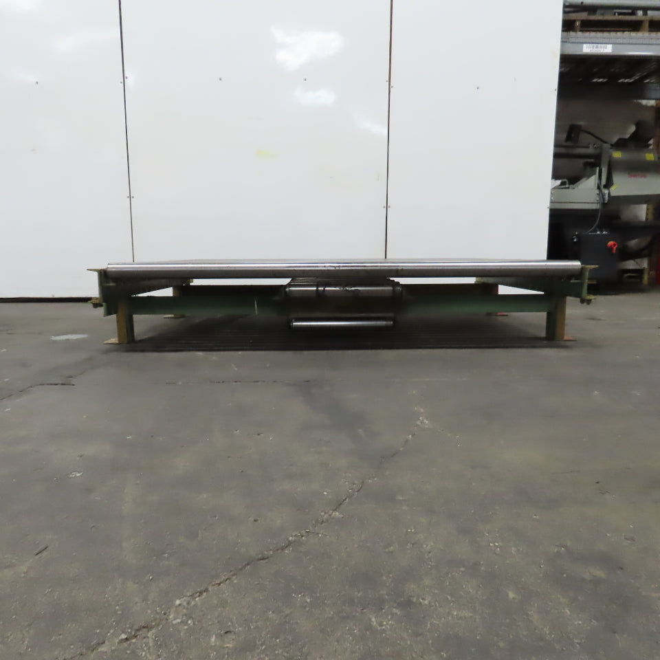 75-1/2" x 60" L Gravity Or Power Roll Pallet Conveyor 70-1/2"BF Slave Driven