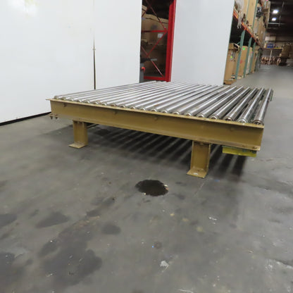 75-1/2" x 60" L Gravity Or Power Roll Pallet Conveyor 70-1/2"BF Slave Driven