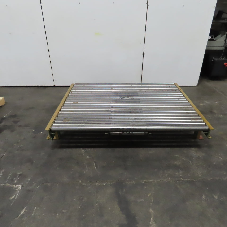 75-1/2" x 60" L Gravity Or Power Roll Pallet Conveyor 70-1/2"BF Slave Driven