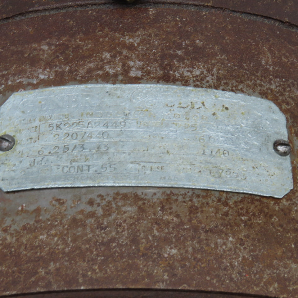 General Electric 5K225A2449 2Hp 1140RPM 220/440V 3Ph AC Induction Motor