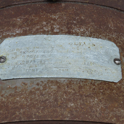 General Electric 5K225A2449 2Hp 1140RPM 220/440V 3Ph AC Induction Motor
