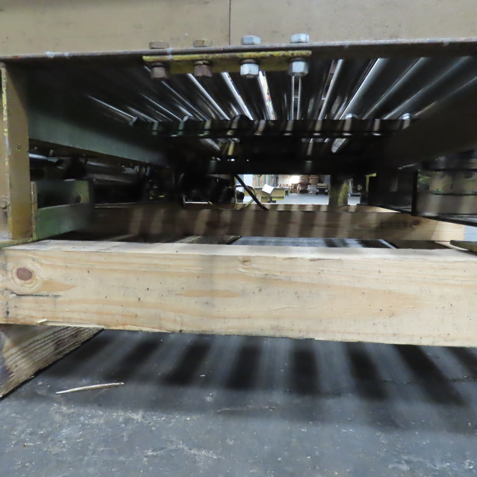 75-1/2" x 84" L Belt Driven Power Roller Pallet Conveyor 2.5"OD 20FPM (Need Belt