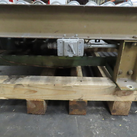 75-1/2" x 84" L Belt Driven Power Roller Pallet Conveyor 2.5"OD 20FPM (Need Belt