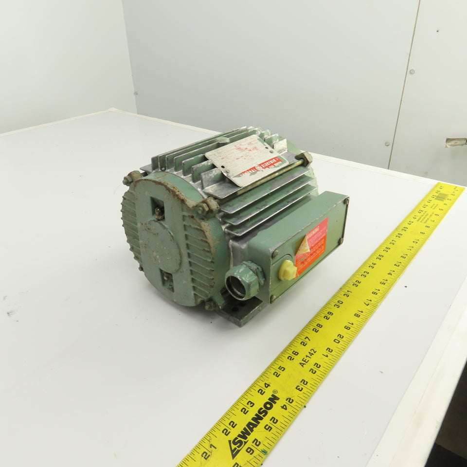 GE 5K143HL368A 3/4HP AC Electric Motor 1140RPM 230/460V 3PH 143T Frame