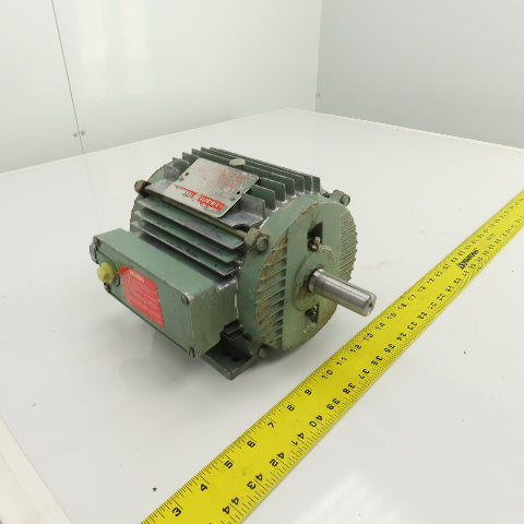 GE 5K143HL368A 3/4HP AC Electric Motor 1140RPM 230/460V 3PH 143T Frame