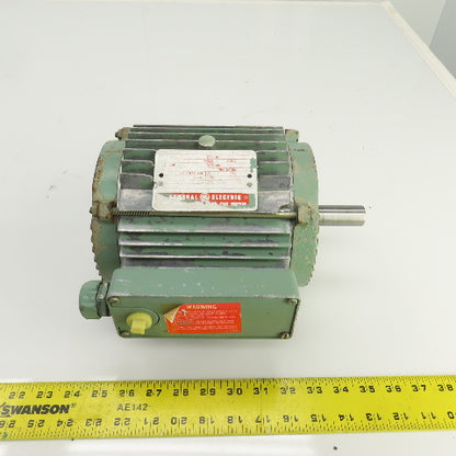 GE 5K143HL368A 3/4HP AC Electric Motor 1140RPM 230/460V 3PH 143T Frame
