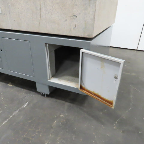 Starrett 72" x 48" x 12" Thick Crystal Pink Granite Surface Plate W/ Stand