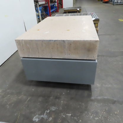 Starrett 72" x 48" x 12" Thick Crystal Pink Granite Surface Plate W/ Stand