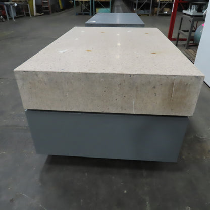 Starrett 72" x 48" x 12" Thick Crystal Pink Granite Surface Plate W/ Stand
