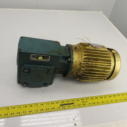 Dodge MR94622L1 40:1 Ratio Righthand Gear Reducer Output 43.75RPM 2HP 230/460V