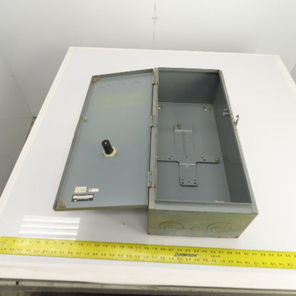 Square D 25" x 11" x 7" Electrical Motor Starter Control Enclosure Only