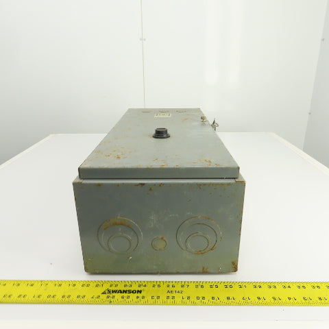 Square D 25" x 11" x 7" Electrical Motor Starter Control Enclosure Only