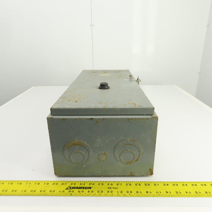 Square D 25" x 11" x 7" Electrical Motor Starter Control Enclosure Only