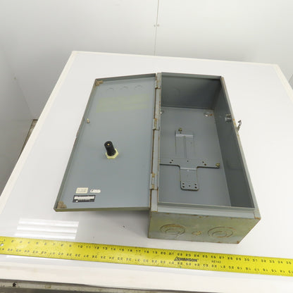 Square D 25" x 11" x 7" Electrical Motor Starter Control Enclosure Only