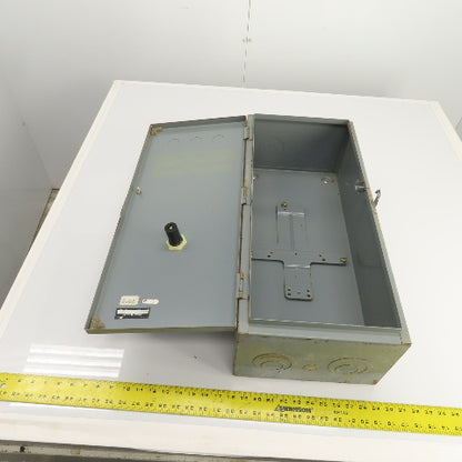 Square D 25" x 11" x 7" Electrical Motor Starter Control Enclosure Only