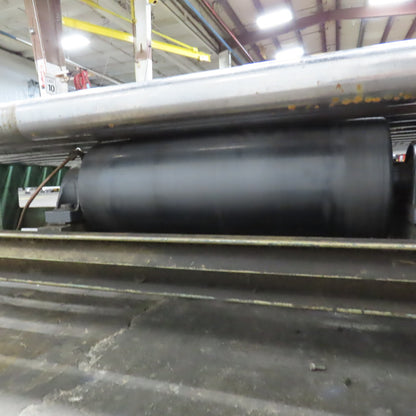 75.5" W x 60" Long Belt Driven Live Roller Conveyor 208-460V 18.5FPM Needs Belt