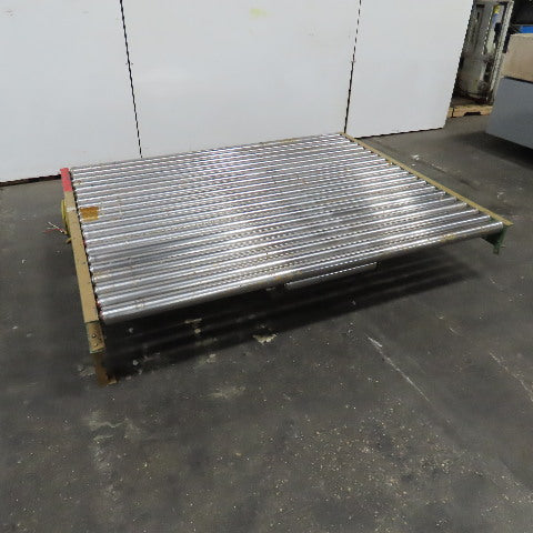 75.5" W x 60" Long Belt Driven Live Roller Conveyor 208-460V 18.5FPM Needs Belt