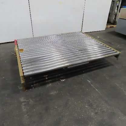 75.5" W x 60" Long Belt Driven Live Roller Conveyor 208-460V 18.5FPM Needs Belt