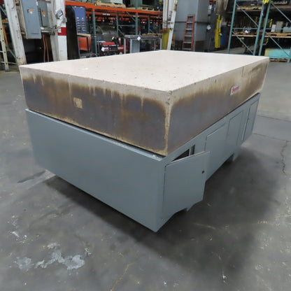 Starrett Crystal Pink 72" x 48" x 12" Granite Surface Plate Threaded Insert