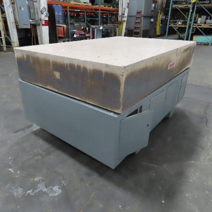 Starrett Crystal Pink 72" x 48" x 12" Granite Surface Plate Threaded Insert