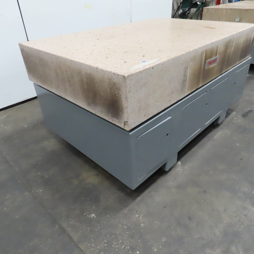 Starrett Crystal Pink 72" x 48" x 12" Granite Surface Plate Threaded Insert