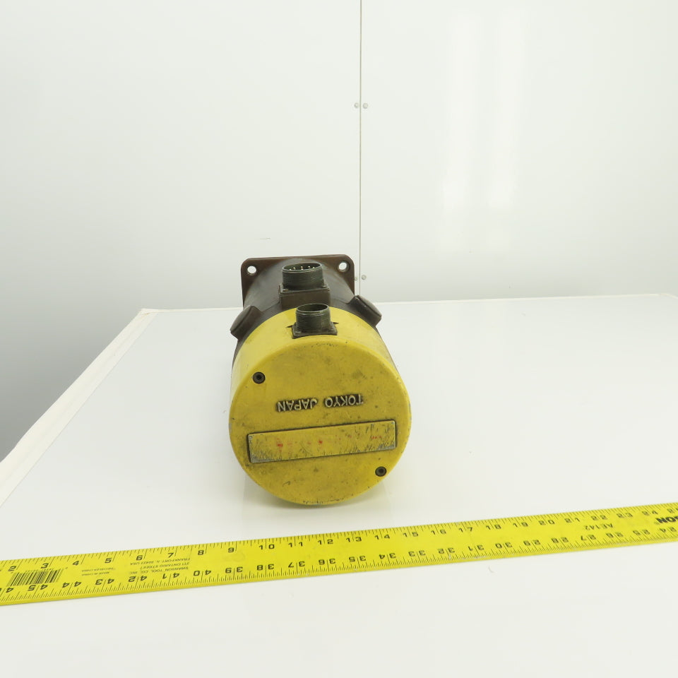 Fanuc 213V DC 1500RPM 35mm Shaft Spindle Servo Motor Shizuoka Millmaster B-10V