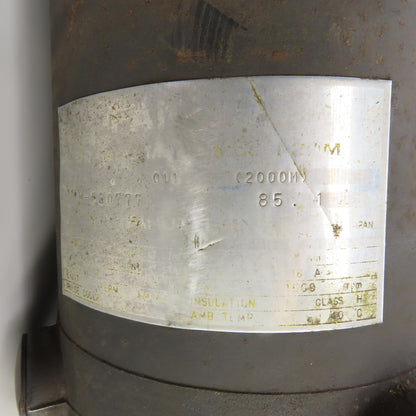 Fanuc 213V DC 1500RPM 35mm Shaft Spindle Servo Motor Shizuoka Millmaster B-10V