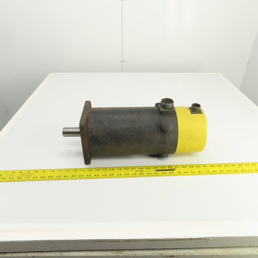 Fanuc 213V DC 1500RPM 35mm Shaft Spindle Servo Motor Shizuoka Millmaster B-10V